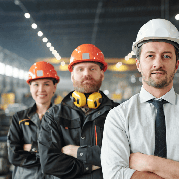 équipe d'ouvriers français