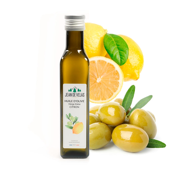 Huile de première pression à froid : Huile d'olive - Citron