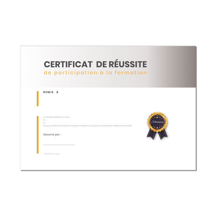 Mon diplome vierge : faux diplome personnalisé DIPLOME NIVEAU 4