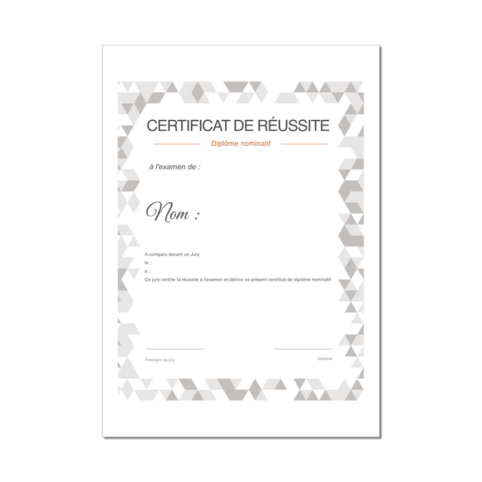 My Blank Diploma or Custom Fake Diploma Template, Level 5 Diploma