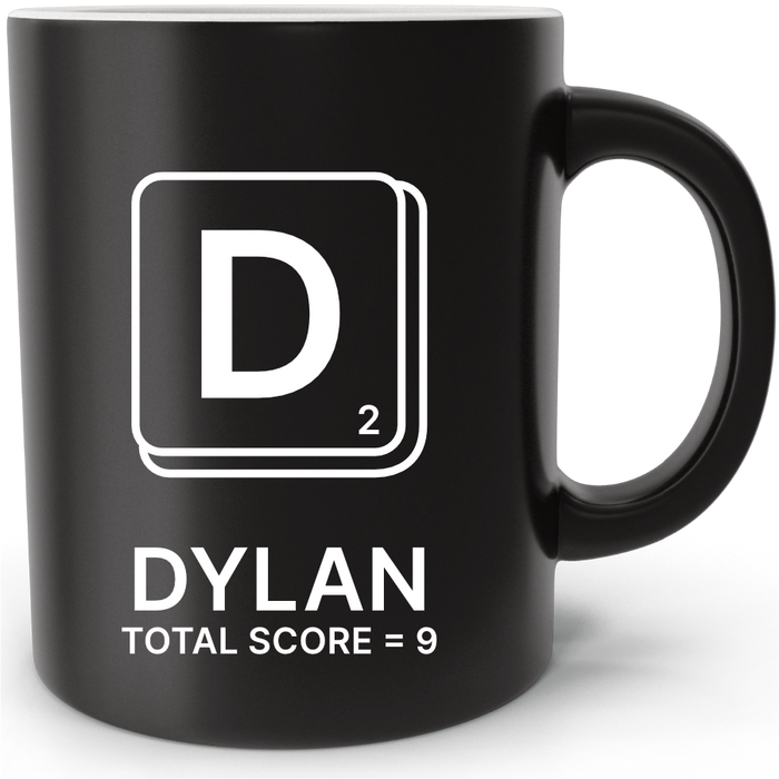 Mug personnalisé Scrabble Lettre D
