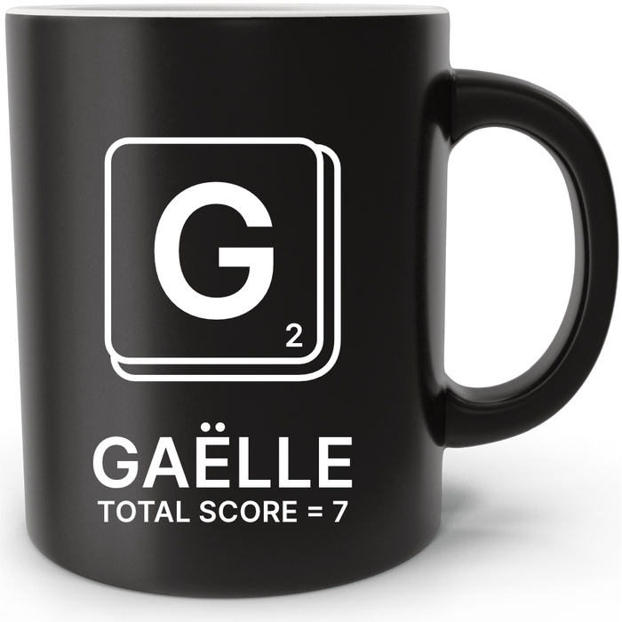 Mug personnalisé Scrabble Lettre G
