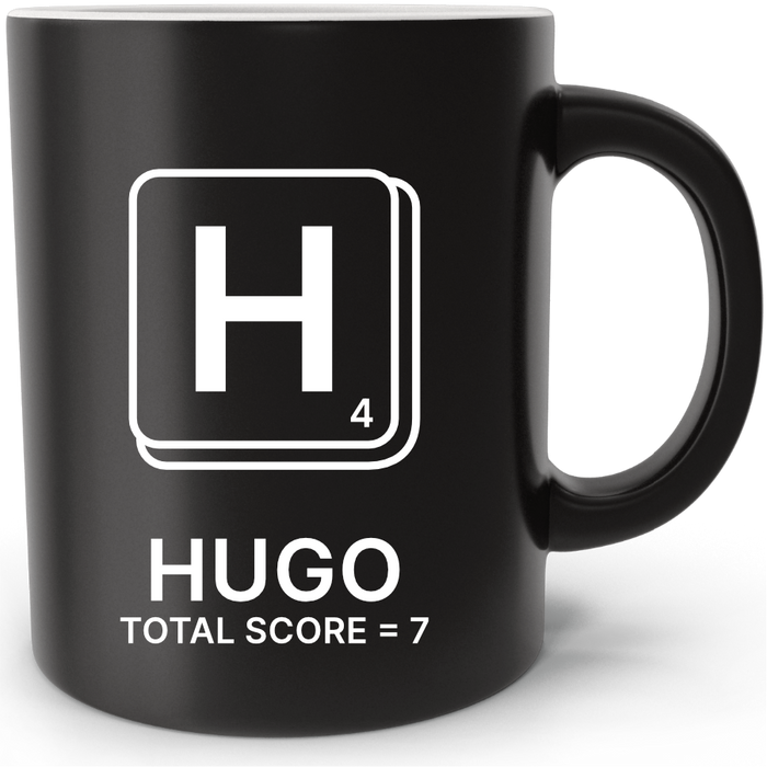 Mug personnalisé Scrabble Lettre H