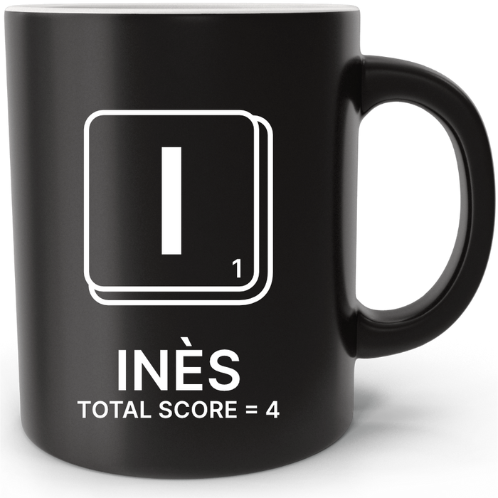 Mug personnalisé Scrabble Lettre I