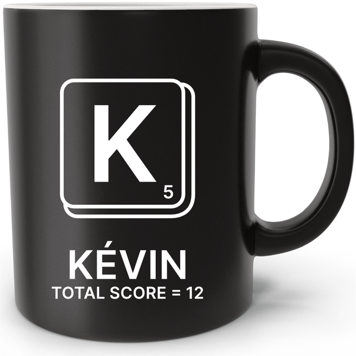 Mug personnalisé Scrabble Lettre K