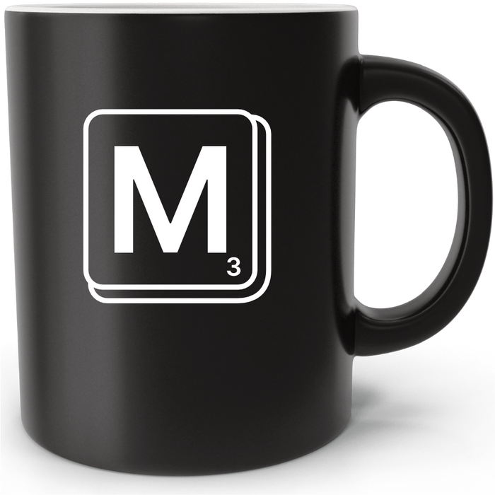 Mug personnalisé Scrabble Lettre M