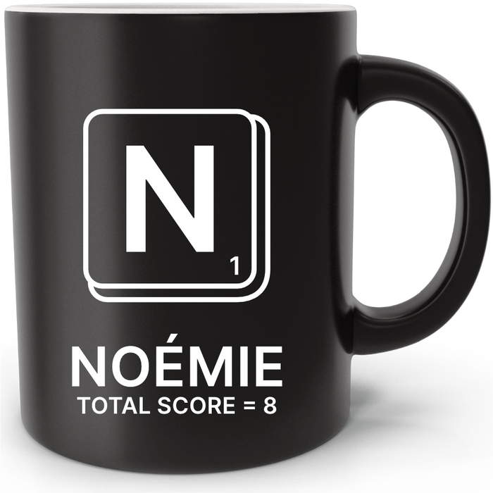 Mug personnalisé Scrabble Lettre N