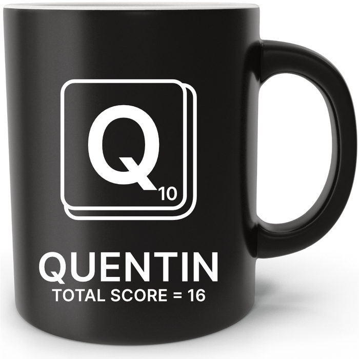 Mug personnalisé Scrabble Lettre Q