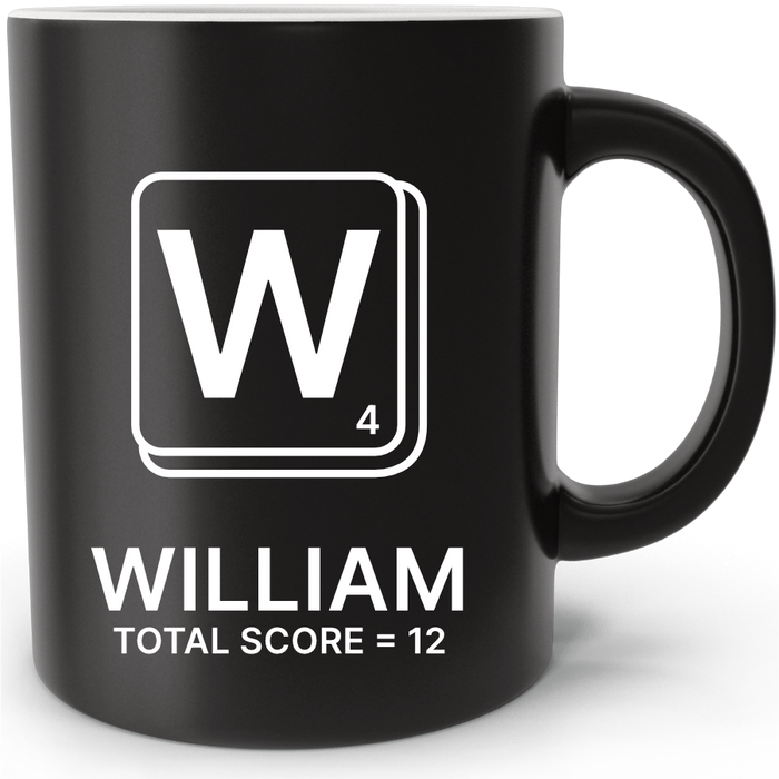 Mug personnalisé Scrabble Lettre W