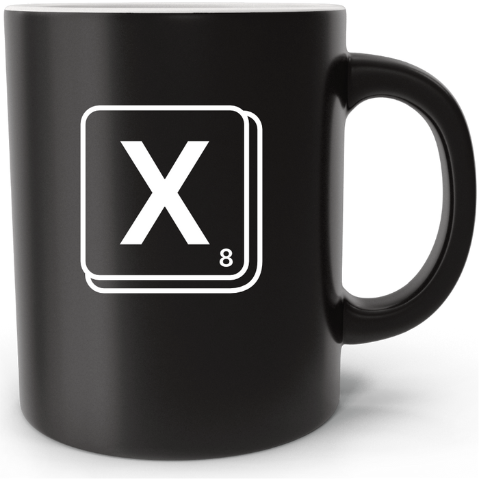 Mug personnalisé Scrabble Lettre X