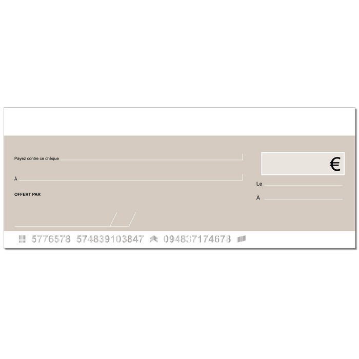 gros cheque factice gagnant Argent personnalisable