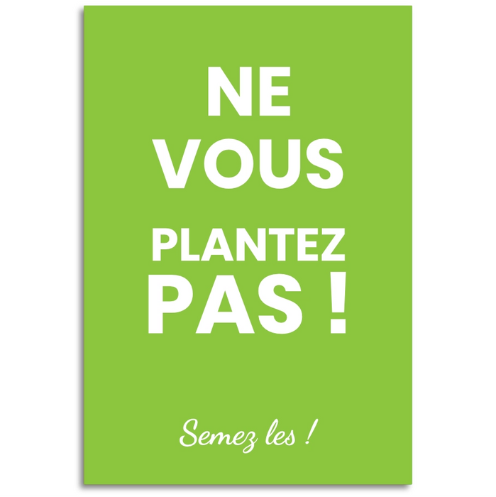 Sachet de graine personnalisé moderne uni vert pomme