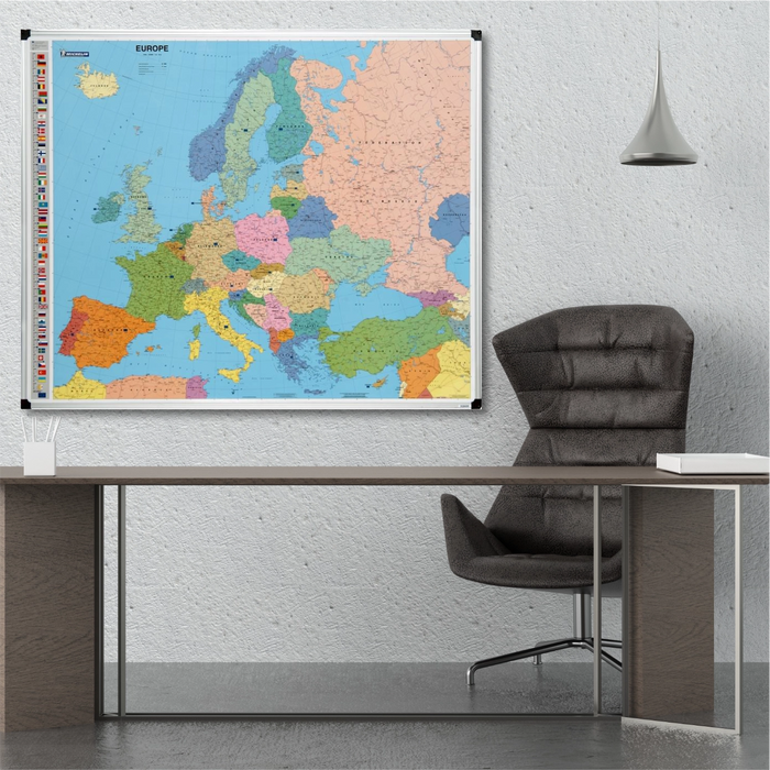 Tableaux effaçable : carte d'Europe Michelin - Bien-stocker
