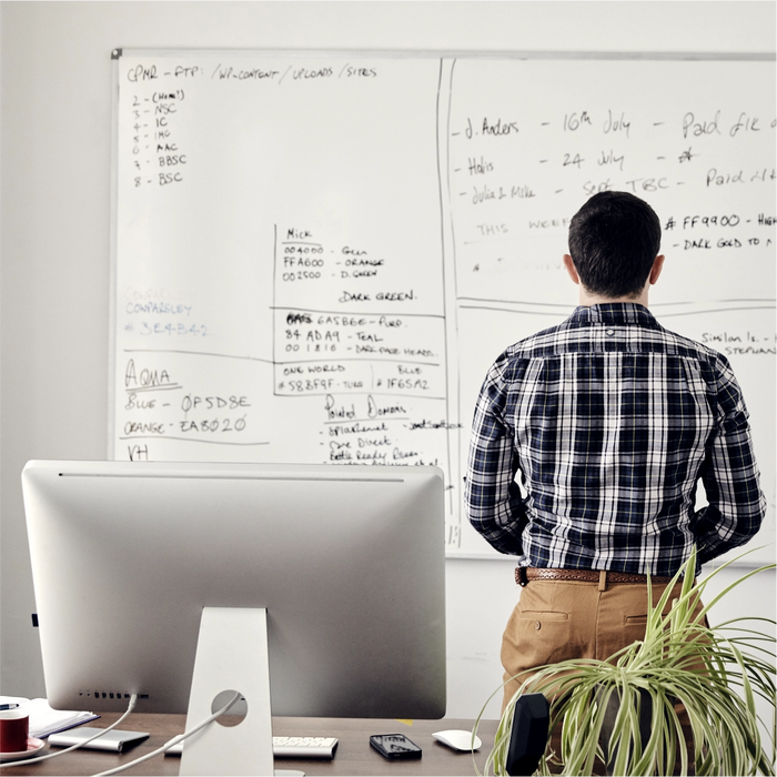 Tableau blanc magnétique : tableaux effaçables à sec - Bien-stocker