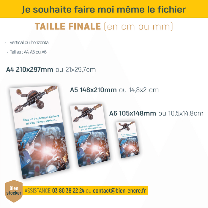 Flyers entreprise : création de flyer en ligne - imprimerie - Bien-stocker