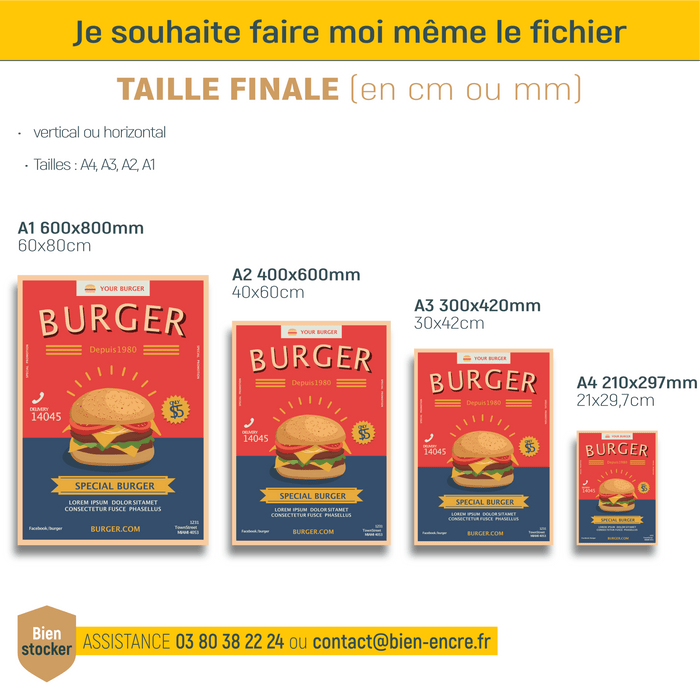 Affiches publicitaires - publicité affiche - Bien-stocker