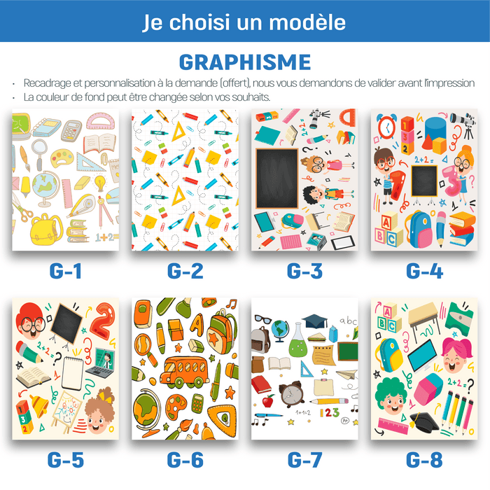 Fond scolaire tissu pour photographe - Bien-stocker