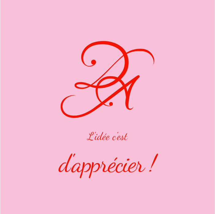 L'idée c'est d'apprécier, parole de Donna Angel signature