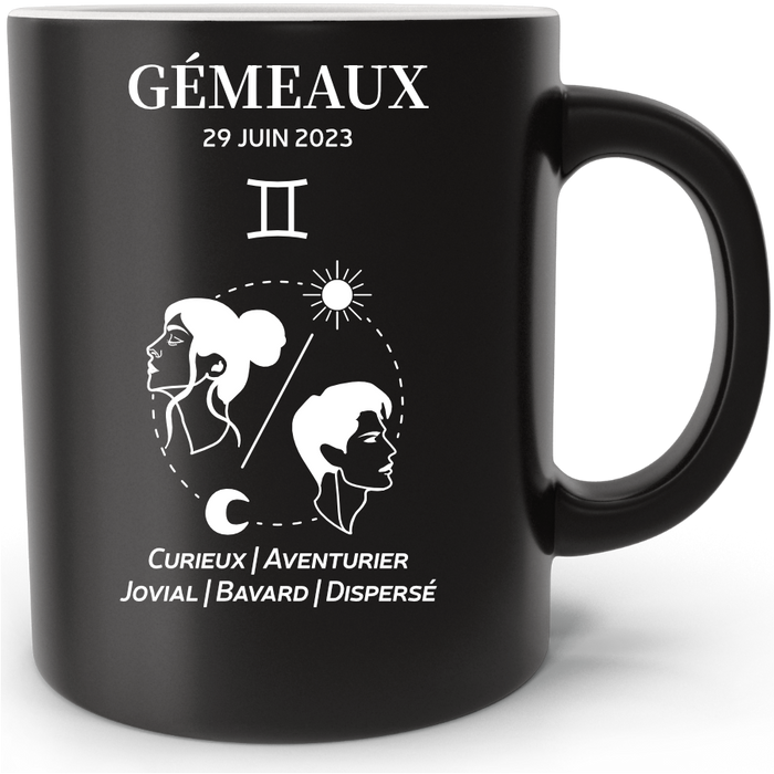 Mug personnalisé Signe Astrologique Gémeaux