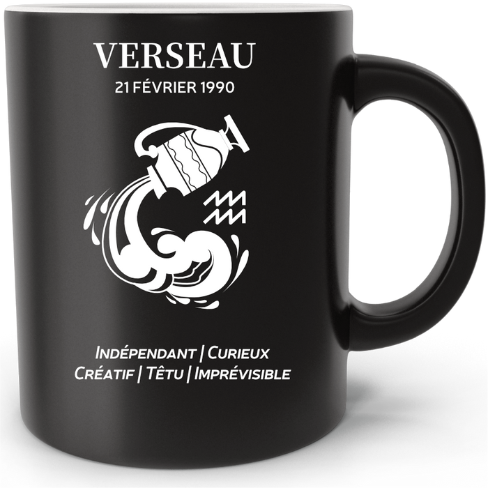 Mug personnalisé Signe Astrologique Verseau