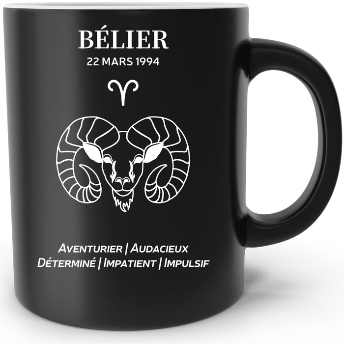 Mug personnalisé Signe Astrologique Bélier