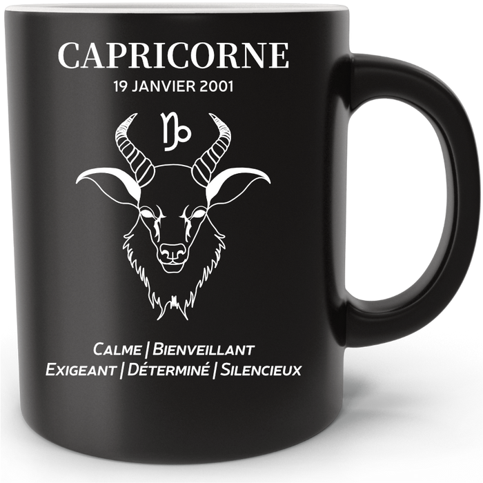 Mug personnalisé Signe Astrologique Capricorne