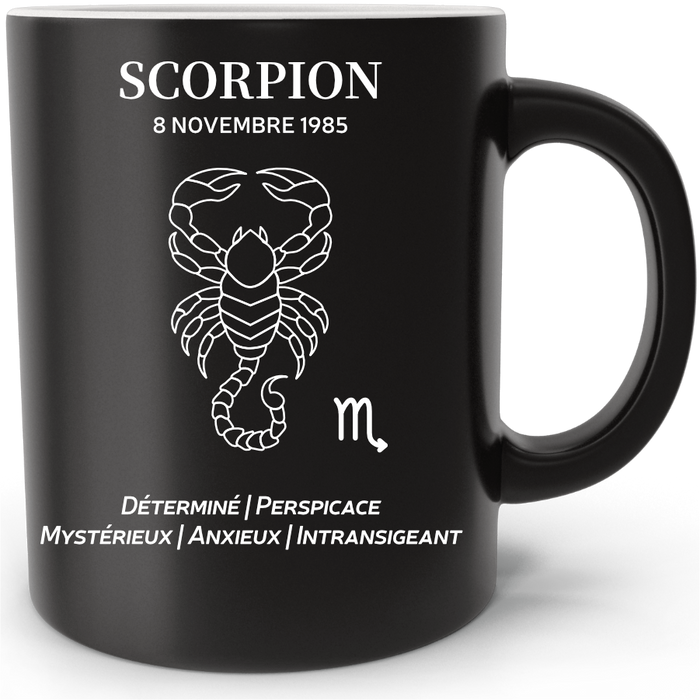 Mug personnalisé Signe Astrologique Scorpion