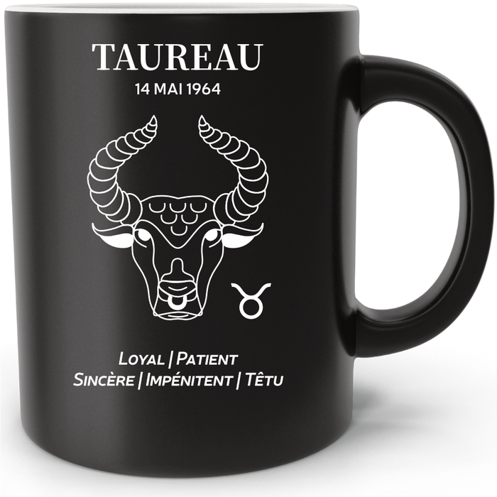 Mug personnalisé Signe Astrologique Taureau