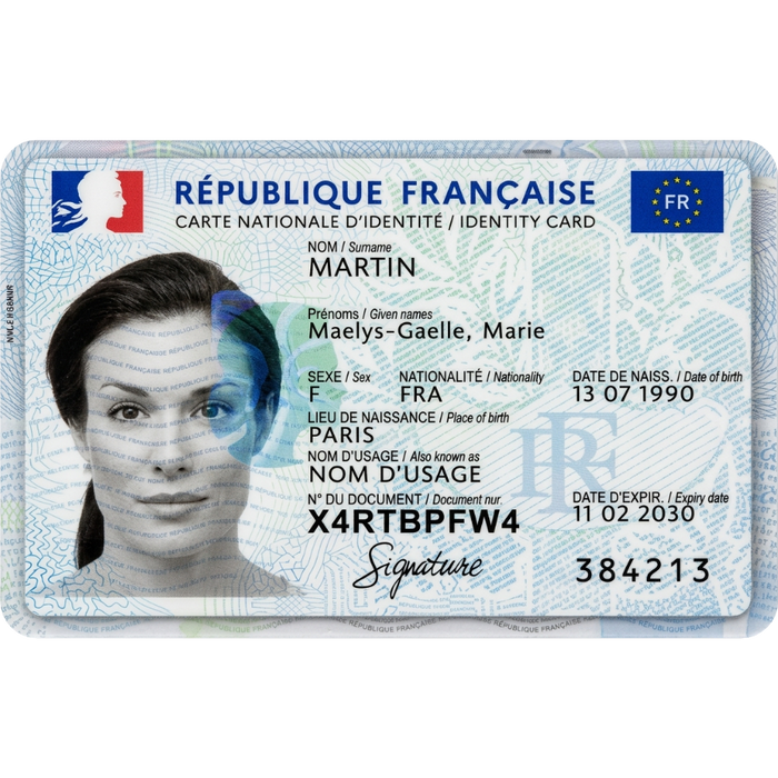 Photo carte d'identité Française