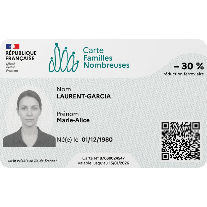 Photo carte SNCF