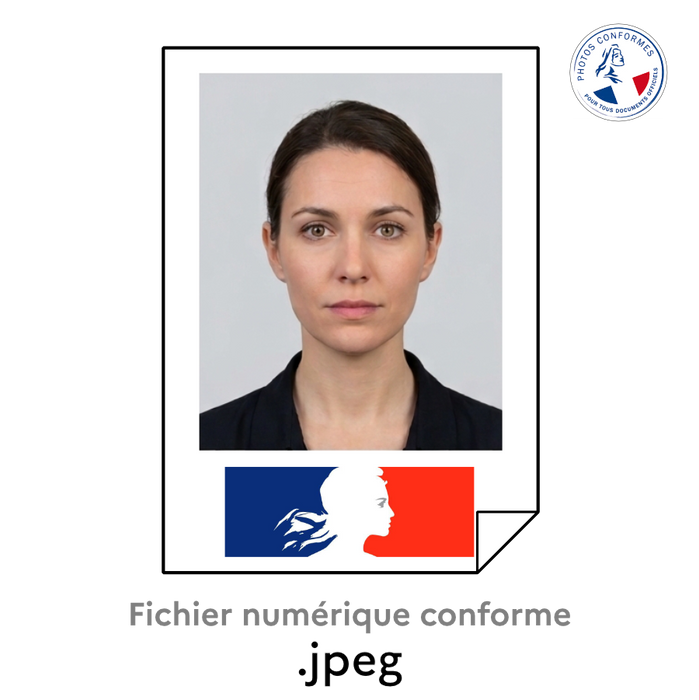 Photo d'identité numérique au format JPEG nouvelles commissions d'emploi
