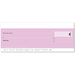 Chèque géant template personnalisable entièrement amour rose pastel