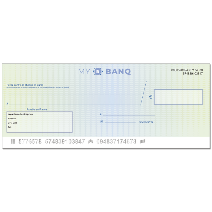 Custom giant erasable dummy check model bank