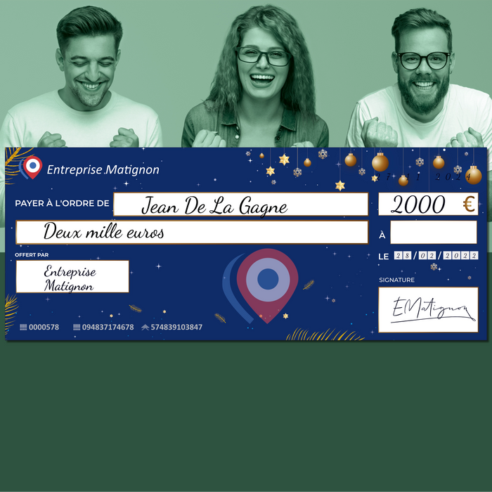 faux cheque de banque le bon coin noël