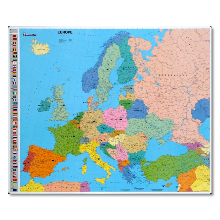 Tableaux effaçable : carte d'Europe Michelin - Bien-stocker