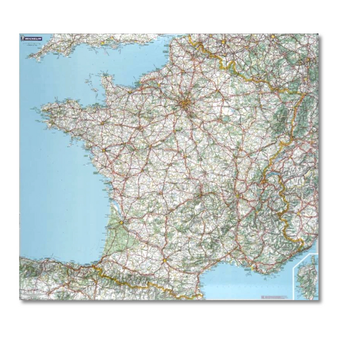 Tableaux effaçable : carte de France Michelin - Bien-stocker
