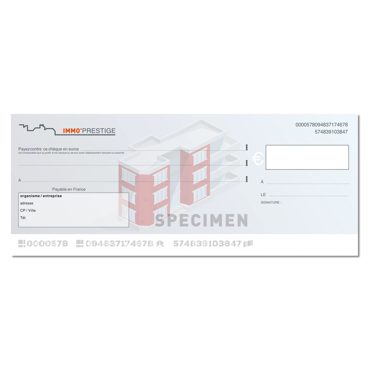 Custom Giant Erasable Dummy Check Real Estate Template — Bien-stocker
