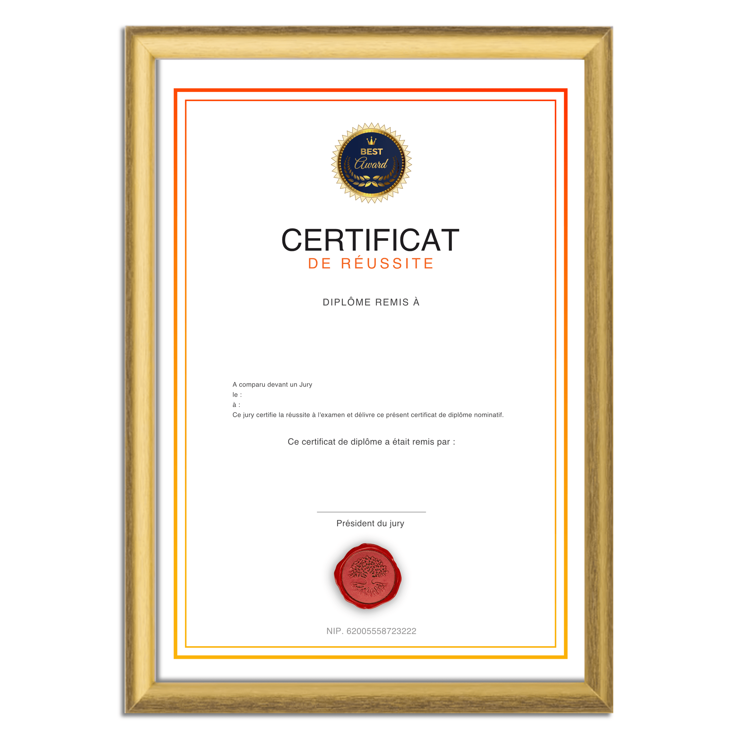 Imprimer mon diplôme vierge ou faux diplôme personnalisé diplome